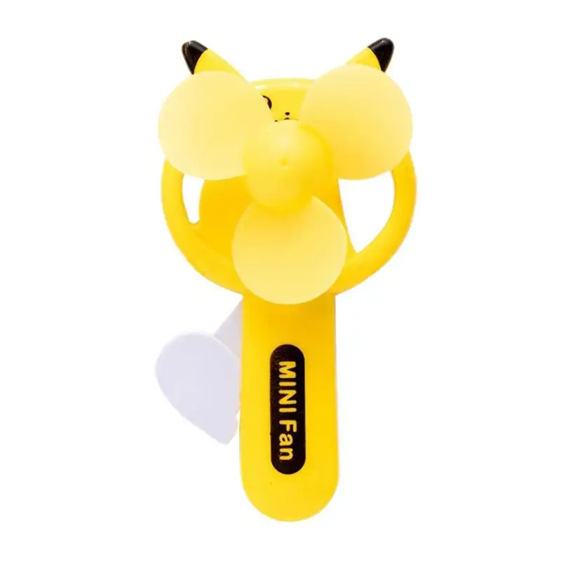 Summer Mini Portable Hand Pressure Fan Cartoon Handheld Manual Fan Children Toys for Indoor Outdoor Use
