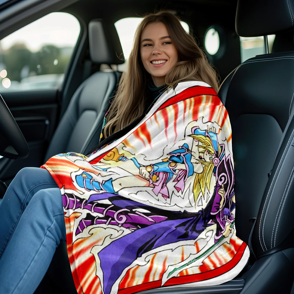 Dark Magician Throws Blanket Super Soft mythical fantasy kawaii Blanket for Travel Bedding CouchBirthday Gift Sofa Bed Blanket 3