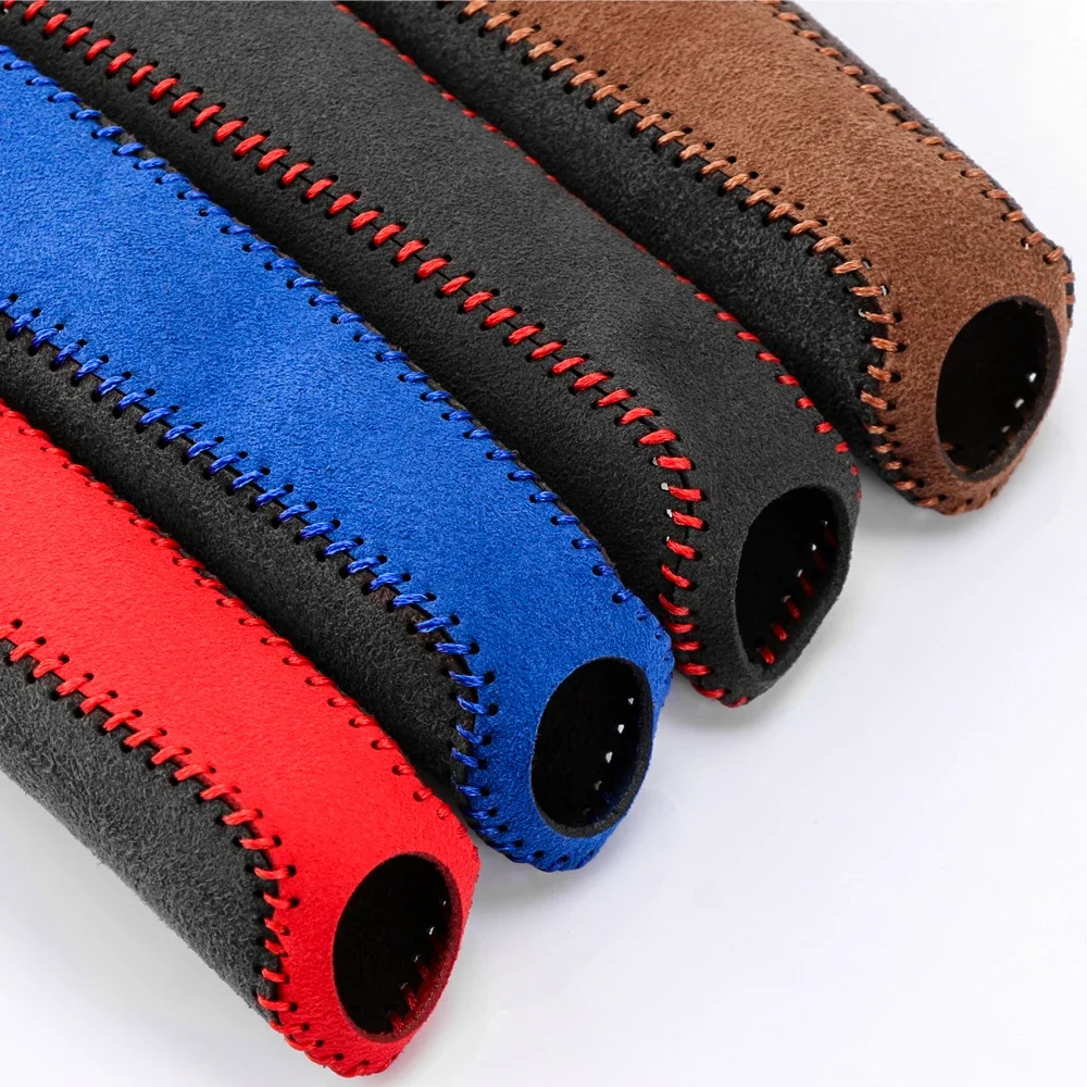 Car Leather Handbrake Grips for Smart Fortwo Forfour453 451 450