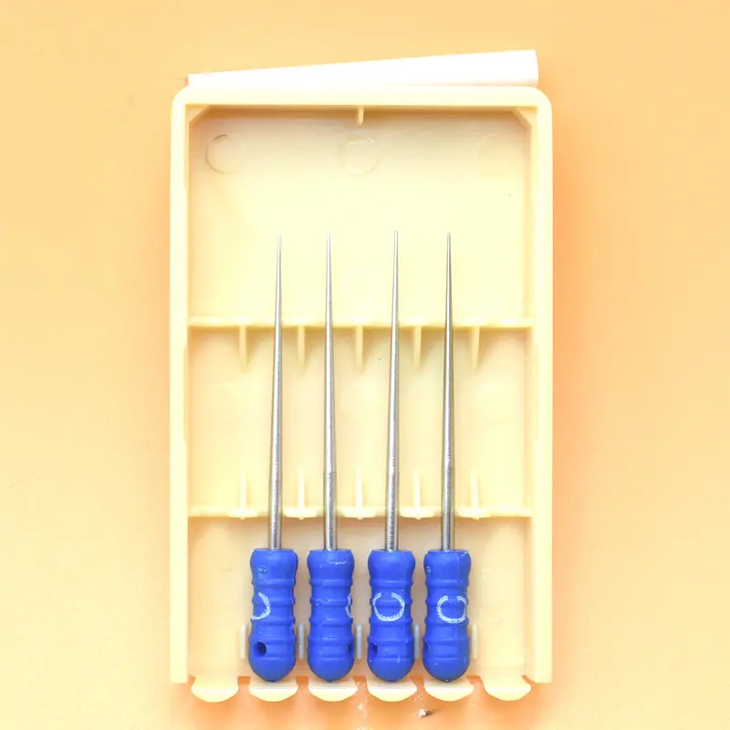 Dental 4 Pcs Finger Spreader Endodontic Files Stainless Steel Root Canal Used Cor Root cleaning 4