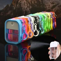 38ml Spray Small Sanitizing Spray Scented Vegan Hand Sanitizer with Keychain Perfume Alcohol Water Spray Bottle Travel