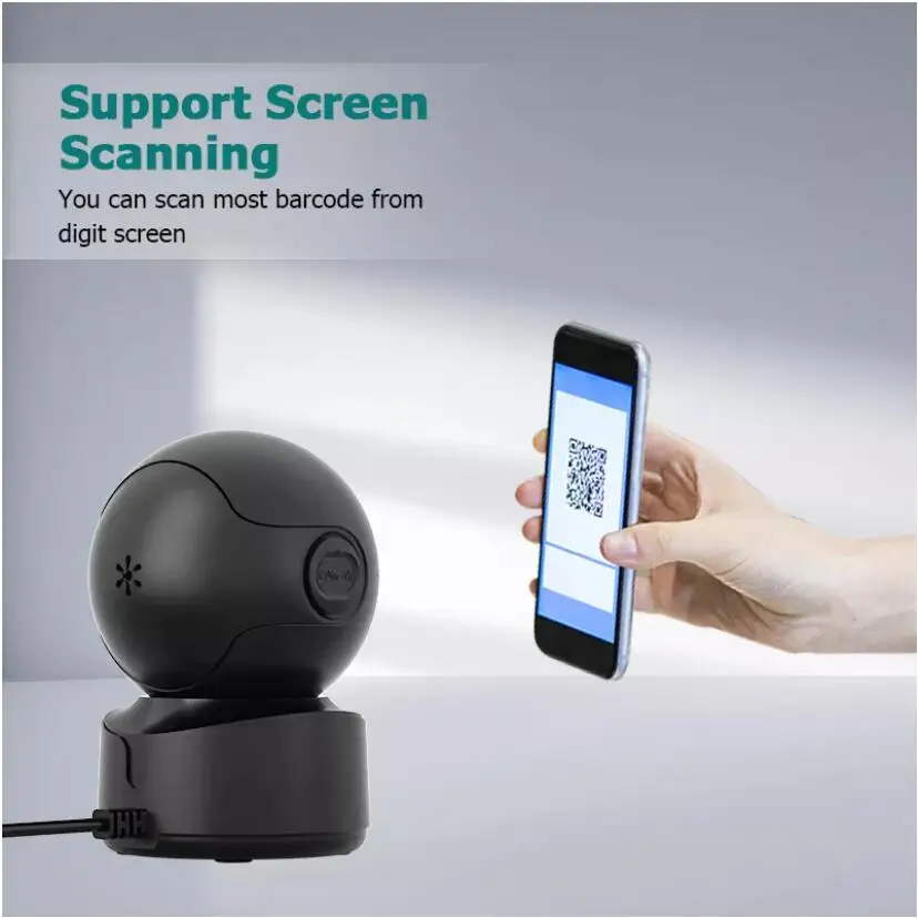 Desktop 2D QR Barcode Scanner, A5 Hands-Free Omnidirectional USB Big Barcode Reader 1D QR Screen Barcodes Scanning 4 Desktop 2D QR Barcode Scanner, A5 Hands-Free Omnidirectional USB Big Barcode Reader 1D QR Screen Barcodes Scanning - Image 4