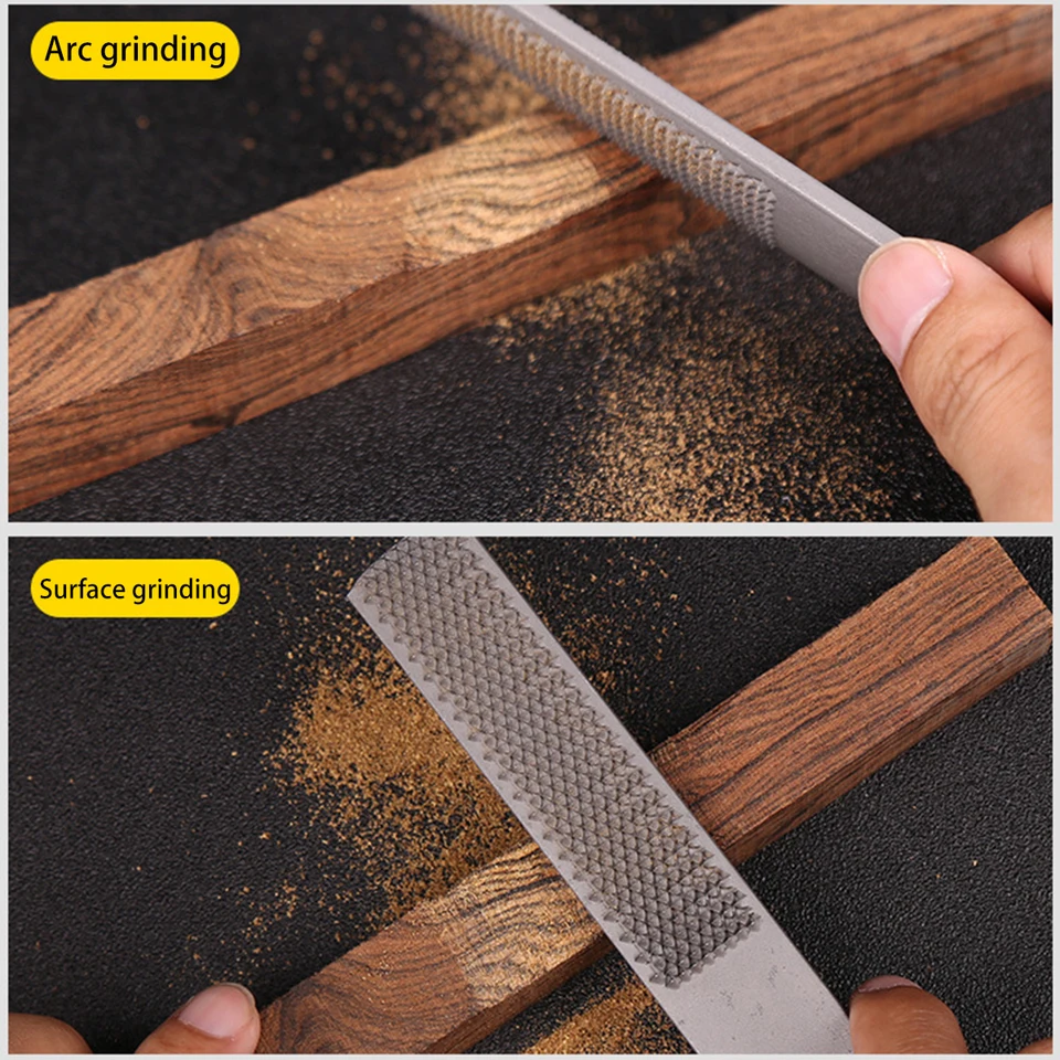 Sourcing Map 4-in-1 Holzfeile Set - 2 Stück T12 Karbonstahl Raspeln 200mm