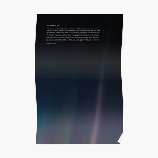 The Pale Blue Dot Poster Vintage Print Picture Decorazione Murale Divertente Decor Art Painting Home Wall Room Modern No Frame