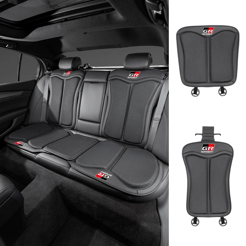 Autositz-Eissilk-Kissen Rückenlehnen-Sitzschutzbezug Zubehör für Toyota GR Gazoo Racing Camry Corolla CROSS RAV4 Alphard – Detail 5
