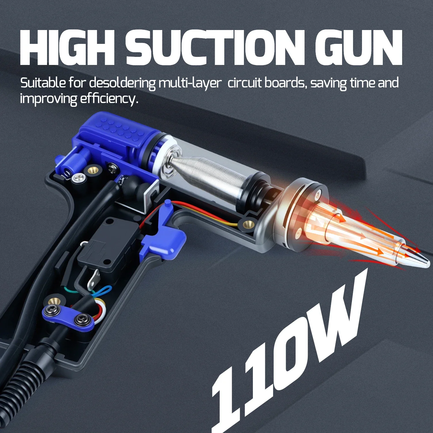Silverflo 948D-I Desoldering Station 110W Suction Tin Gun Soldering Suction 3