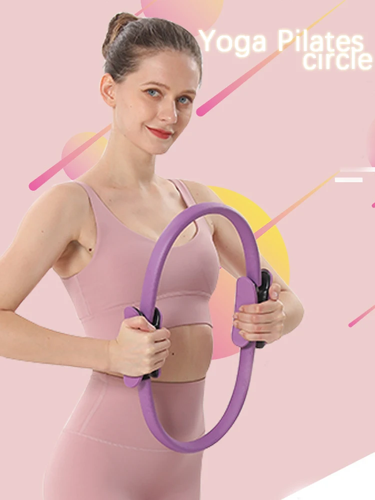 Yoga Pilates Circle Fitness Open Back Ring Magic Circle Pelvic Floor Muscle Training Lean Thighs Beauty Back Waist Yoga Wheel