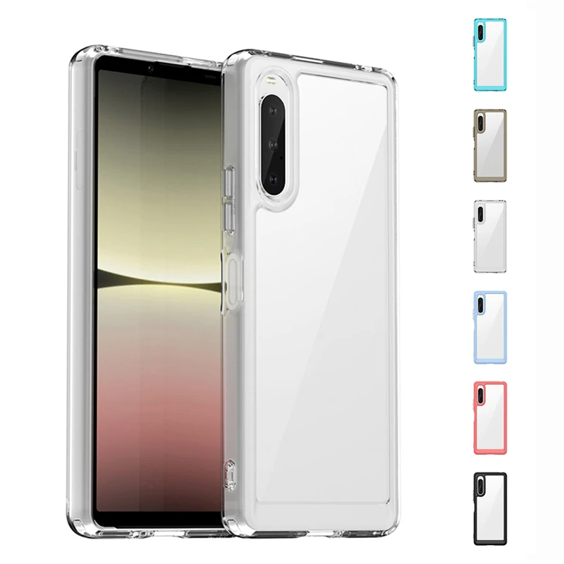Per Sony Xperia 10 V Custodia Cover Sony Xperia 10 V Capas Paraurti Del Telefono Silicone Trasparente Bordo Antiurto Tpu Per Fundas Xperia 10 V