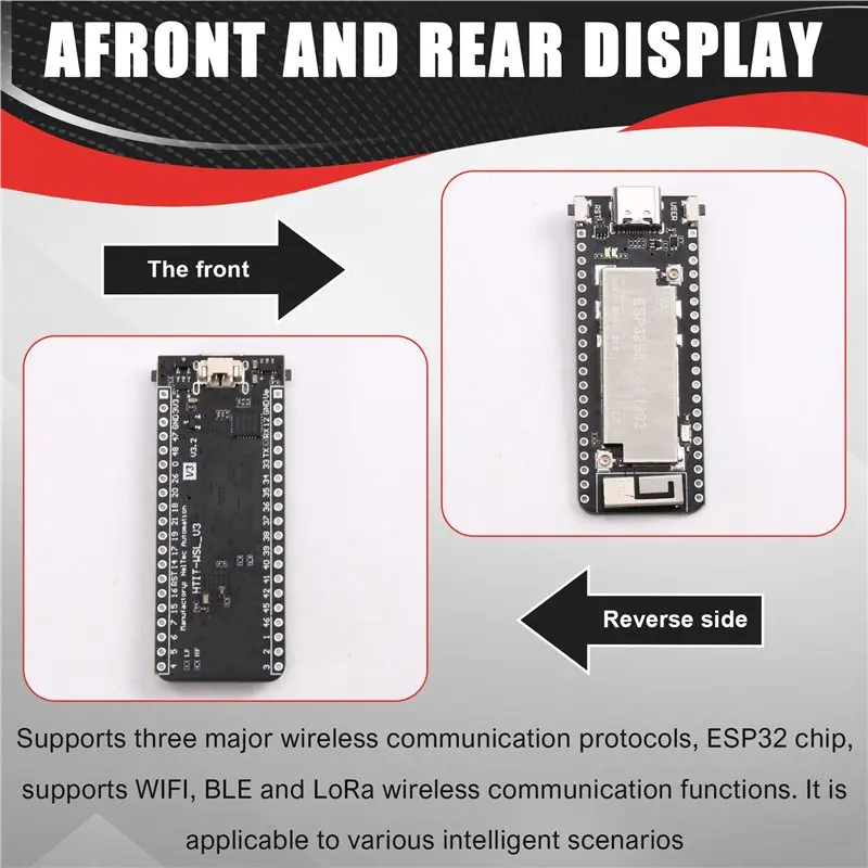 ESP32+ Lora 433-510Mhz 개발 보드용 A55T 무선 스틱 라이트 V3 (ESP32-S3 노드 타입-C용)