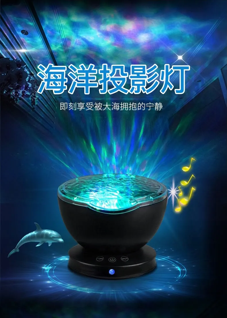 Color Changing Led Night Light Lamp & Realistic Aurora Star Borealis Projector, Perfect for Children and Adults Sleep Aid Lig