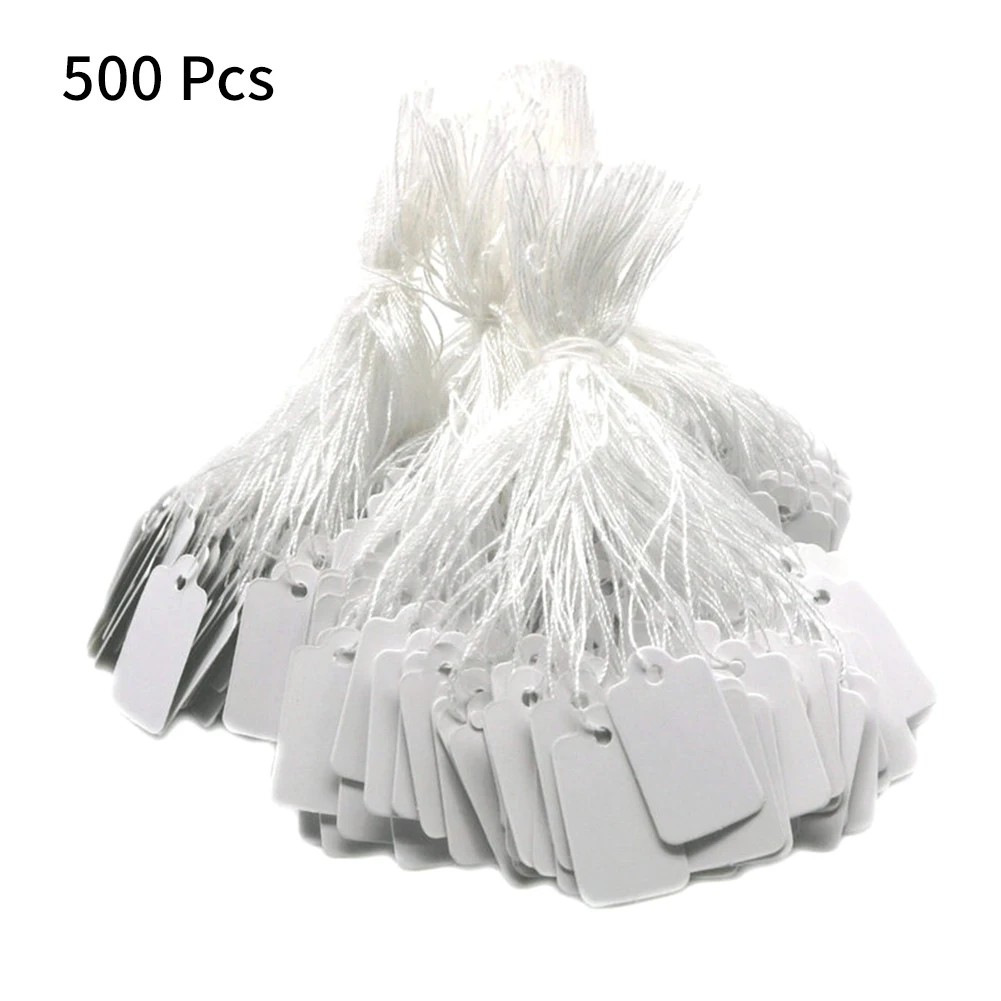 500pcs Jewelry String Cord Price Tags Custom Printing Blank Label