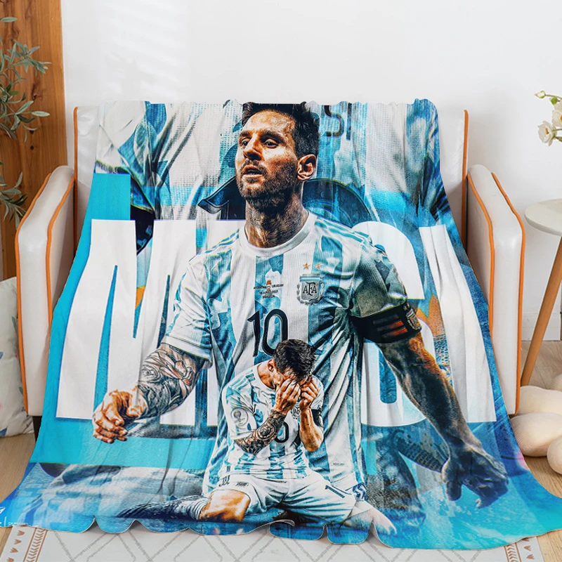 

Camping Blanket Sofa Winter Messi Warm Knee Bed Fleece Custom Decorative Nap Fluffy Soft Blankets Microfiber Bedding King Size