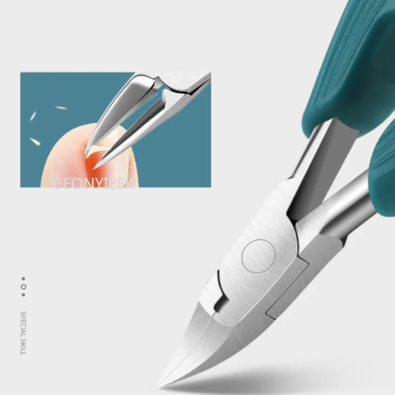 Toe Nail Clipper Stainless Steel Toenail Nail Clippers 1pc Druable Manicure Tools Professional Cutters Pedicure Thick Ingrown Correction Tool nail clippers
