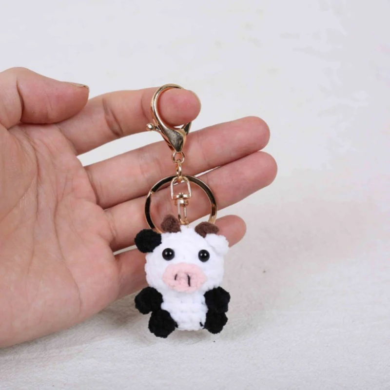 Mini Animal Series Crochet Keychain Cute Animal Doll Keyrings Mini Sheep Cow Knitting Doll Keychain Wholesale Custom Accessories 3 S6fb65e9beb48474082d68f0a8989f9c9H