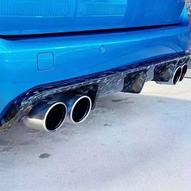 BMW X5M F85 X6M F86 카본 파이버 자동차 리어 범퍼 디퓨저 리어 스플리터 스포일러 백 립 션트 자동차 액세서리 바디 키트