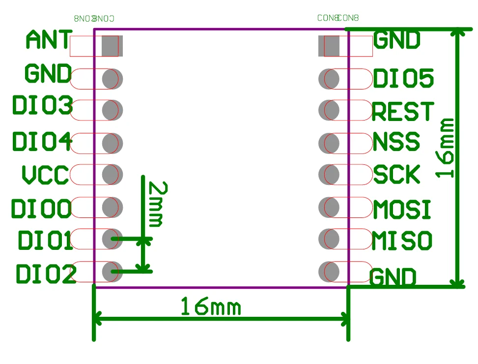 3 Stück/Set SX1276 868MHZ LoRa-Modul LoRaWAN Langstrecken-LoRa-Modul 868MHz/915MHz Spread-Spectrum-Transceiver ESP32 & GFSK – Detail 5