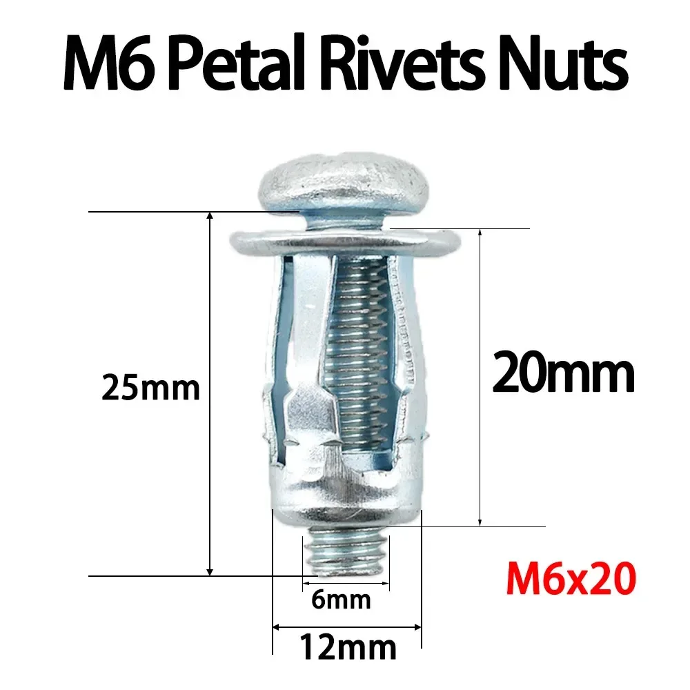 Auto Fasteners M4 M5 M6 M8 Molly Jack Nut Rivet Nut Screws