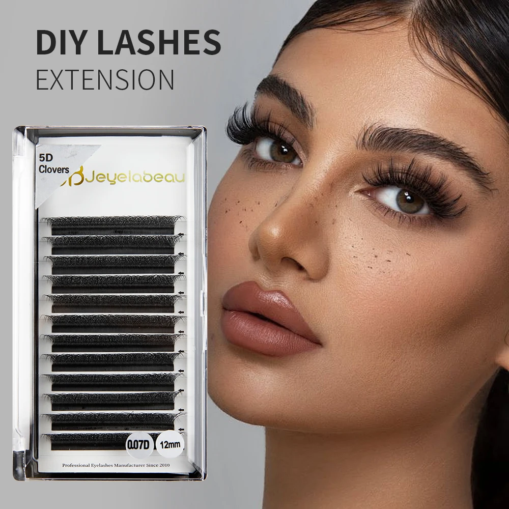 JB Jeyelabeau Cilios 5D Eyelashes Extension 6D 8D W Shaped Eyelash Extensions C/D/L/M Fake Bloom Lashes Premade Volume Fans eyelash extensions