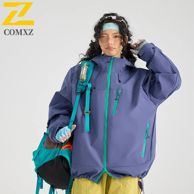 COMXZ Luxury Loose Men Jacket Versatile Camping Durable Motorcycle Coat Fashion Hooded Street Style Comfortable Autumn Outerwear