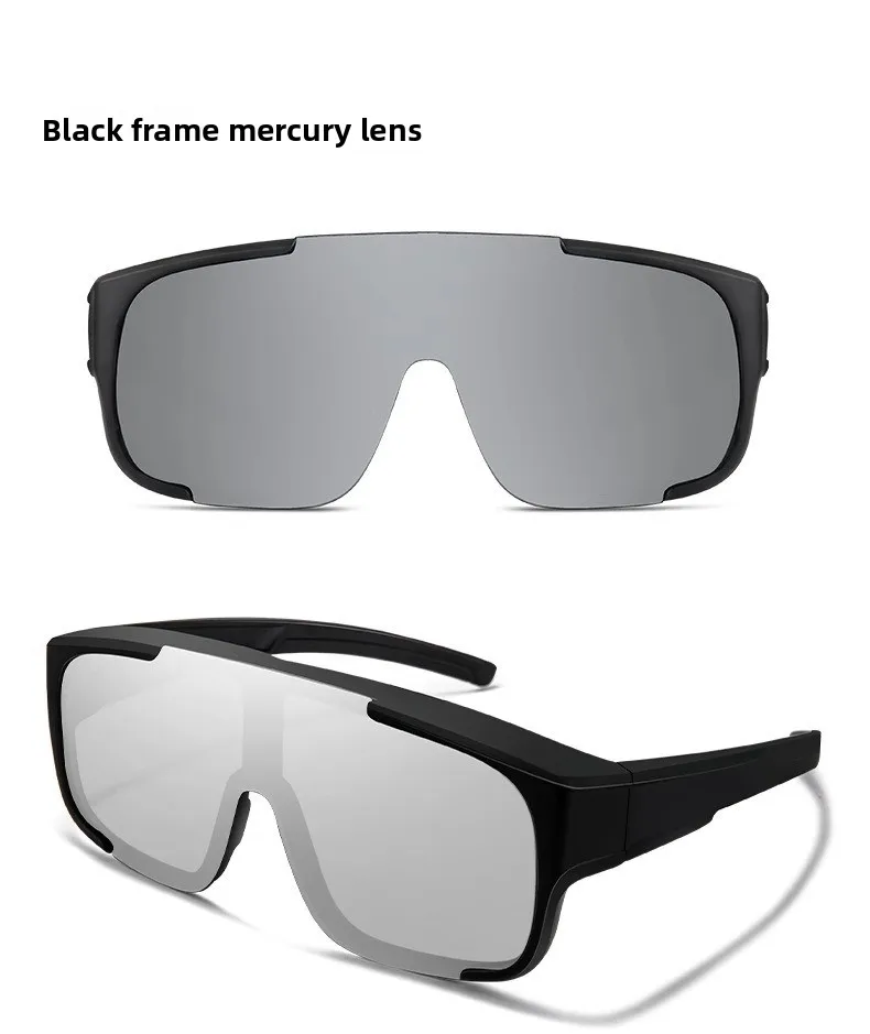 Myopia-Friendly Outdoor Cycling Sunglasses Polarized Oversleeve Goggles for Biking & Mountaineering Windproof Sports Eyewear