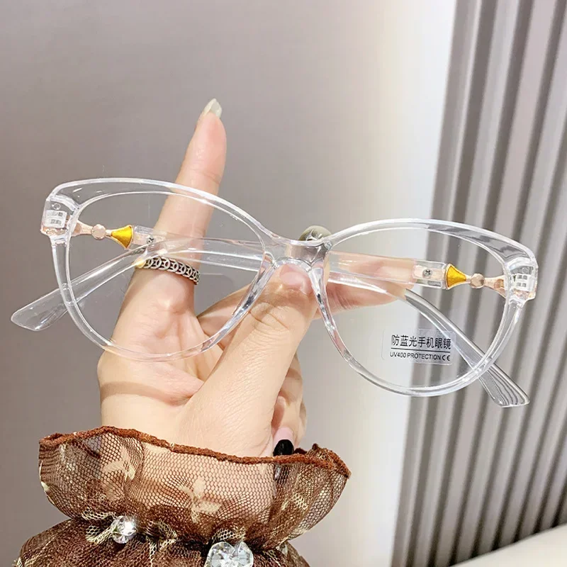 Women's Transparent Anti-Blue Light Reading Glasses (+0 to +4.0)