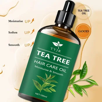 Tea tree essential oil for skin care, massage, shower, diffuser relaxing essential oil for face, body, nails, hair, eyelashes 1