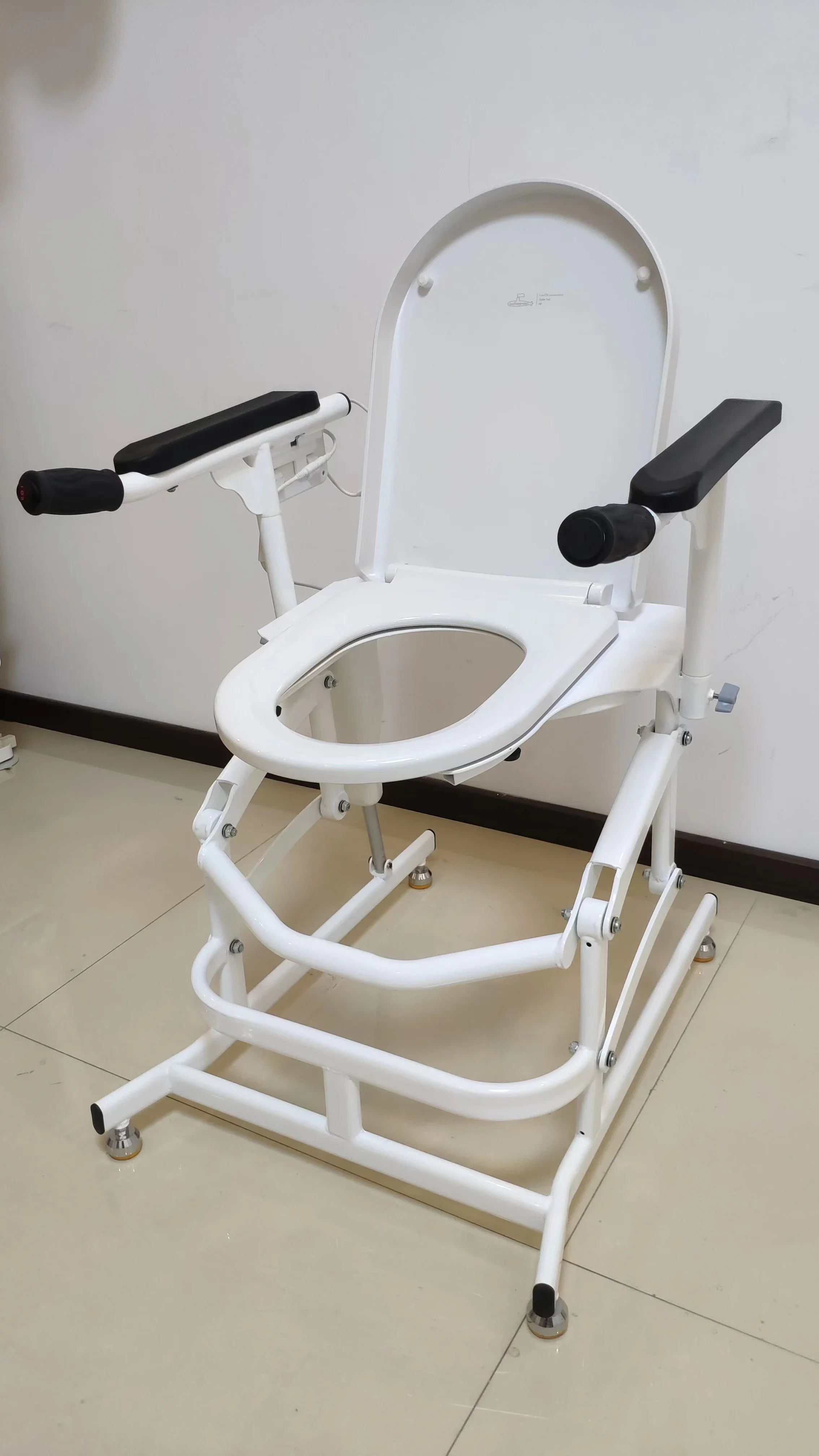 Bathroom Toilet Mobile Portable Commode Chair Commode Potty Toilet Seat 5