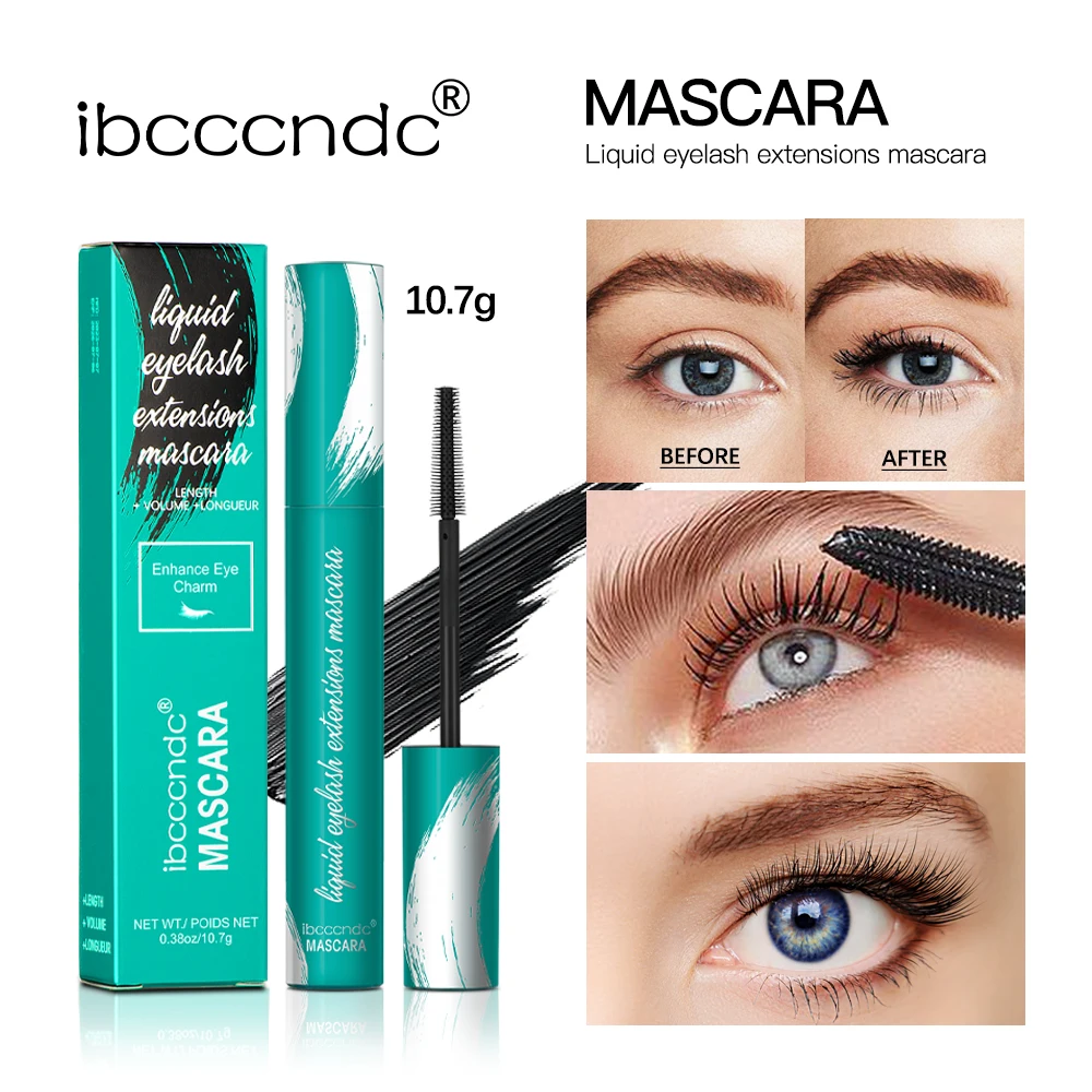 Black/Brown Mascara 4d Silk Fiber Mascara Waterproof Extra Volume Smudge-proof Curling Lengthening Eyelash Extension