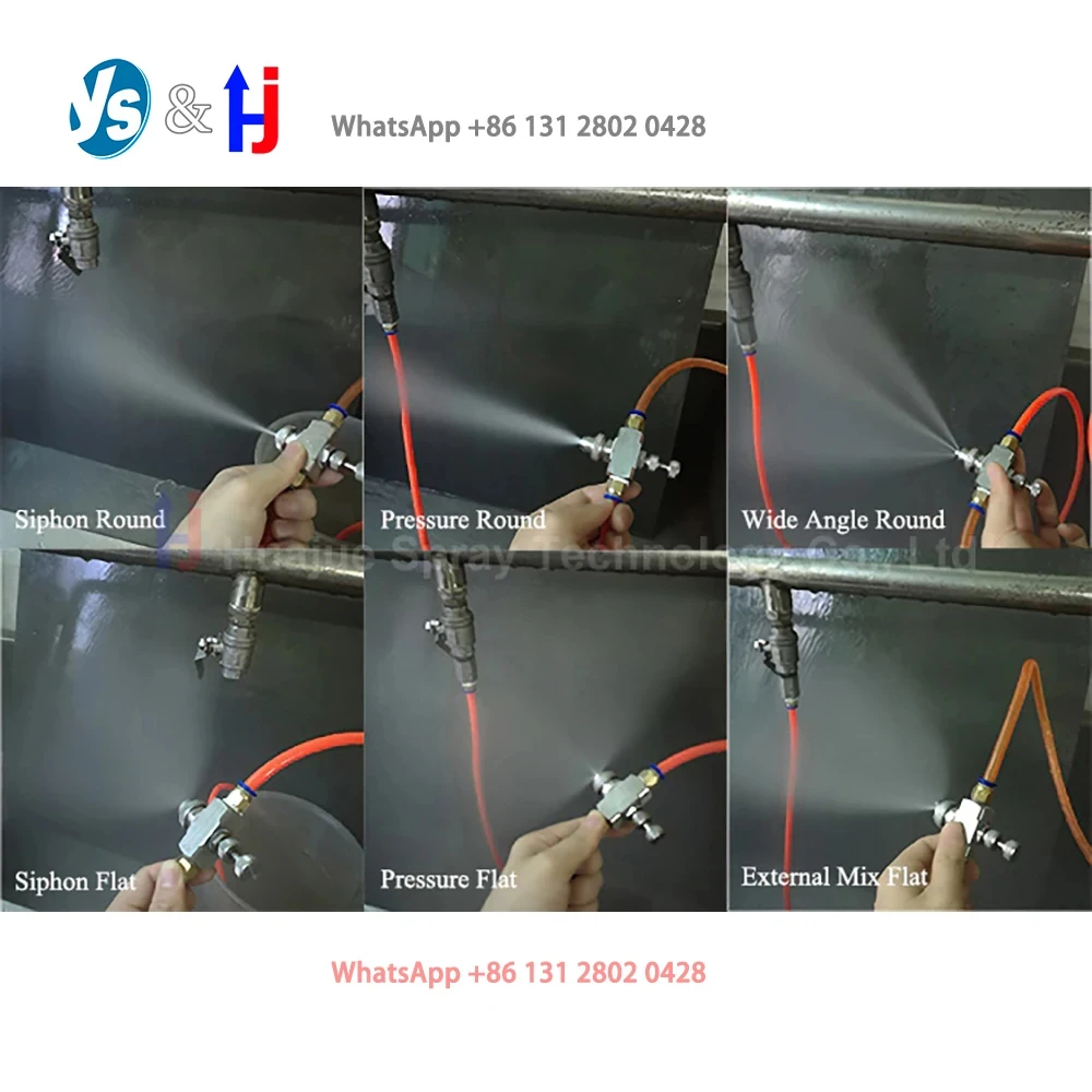 JN-Air Atomizing Nozzle, Adjustable Spray Atomization, Humidifying Jet, Two-fluid Gas-water Mixing Sprinkler, Stainless Steel