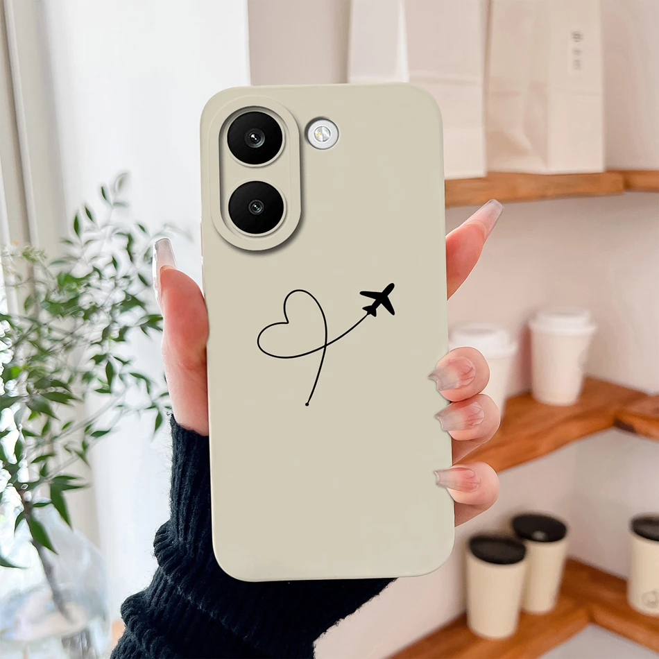 Creative Fruit Pattern Slim Silicone Phone Case with Lens Protection - Soft Back Cover