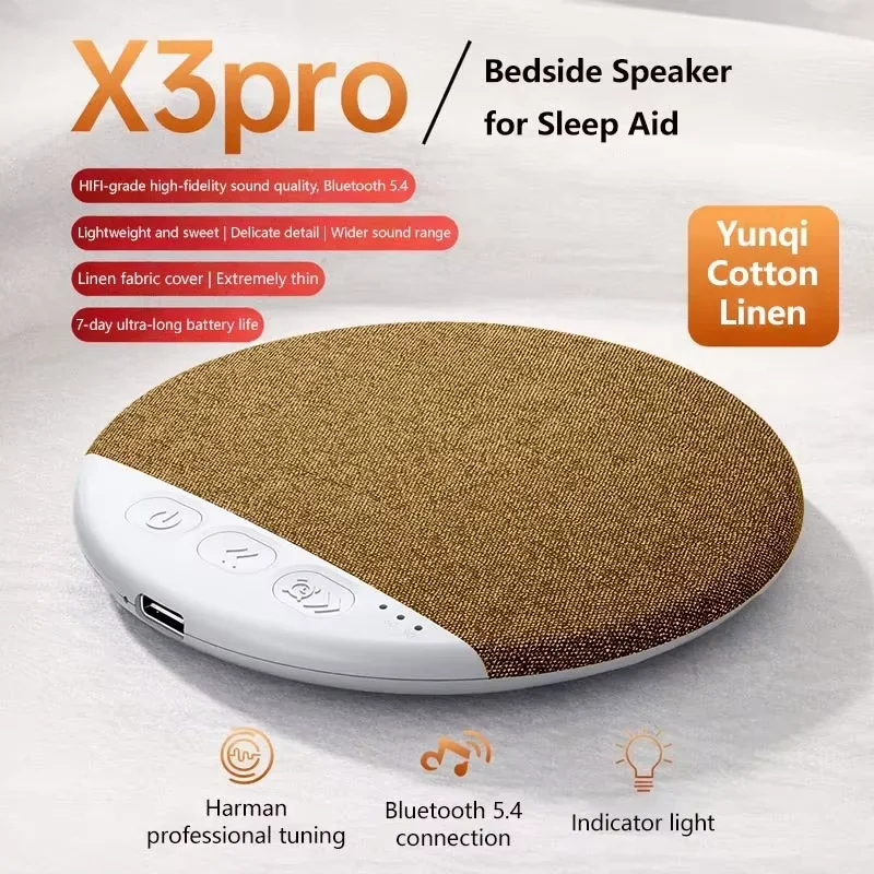 Ultra-Thin Bluetooth Speaker with Nature Sounds & White Noise
