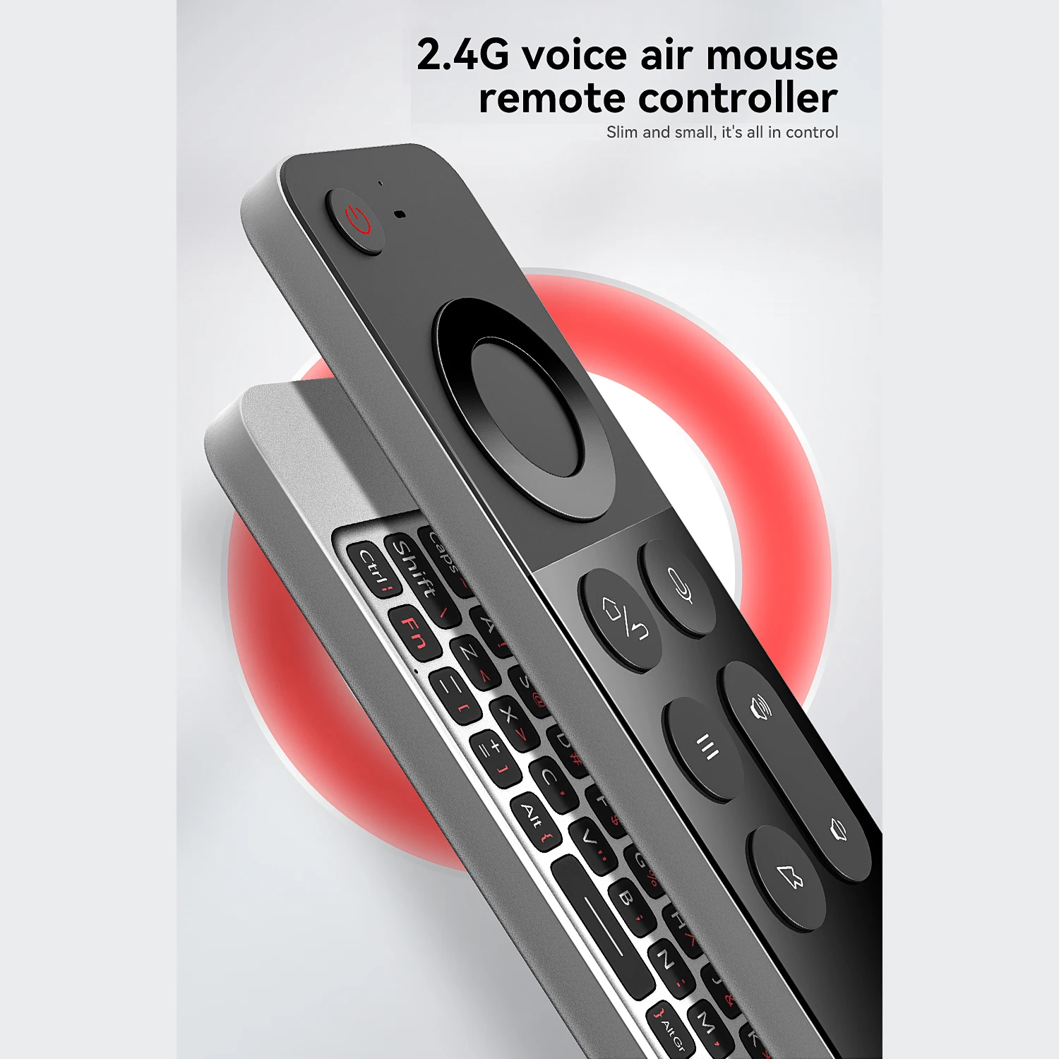 Kebidumei 2.4G Wireless Voice Air Mouse Remote Control Mini Keyboard For smart home remote switch TV Video For Android Win MAC