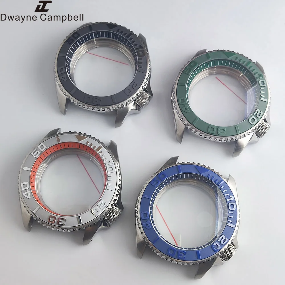 

NH35 case 41.5mm modified case dome glass ceramic bezel is suitable for 3.8 middle position of nh35 NH36 movement