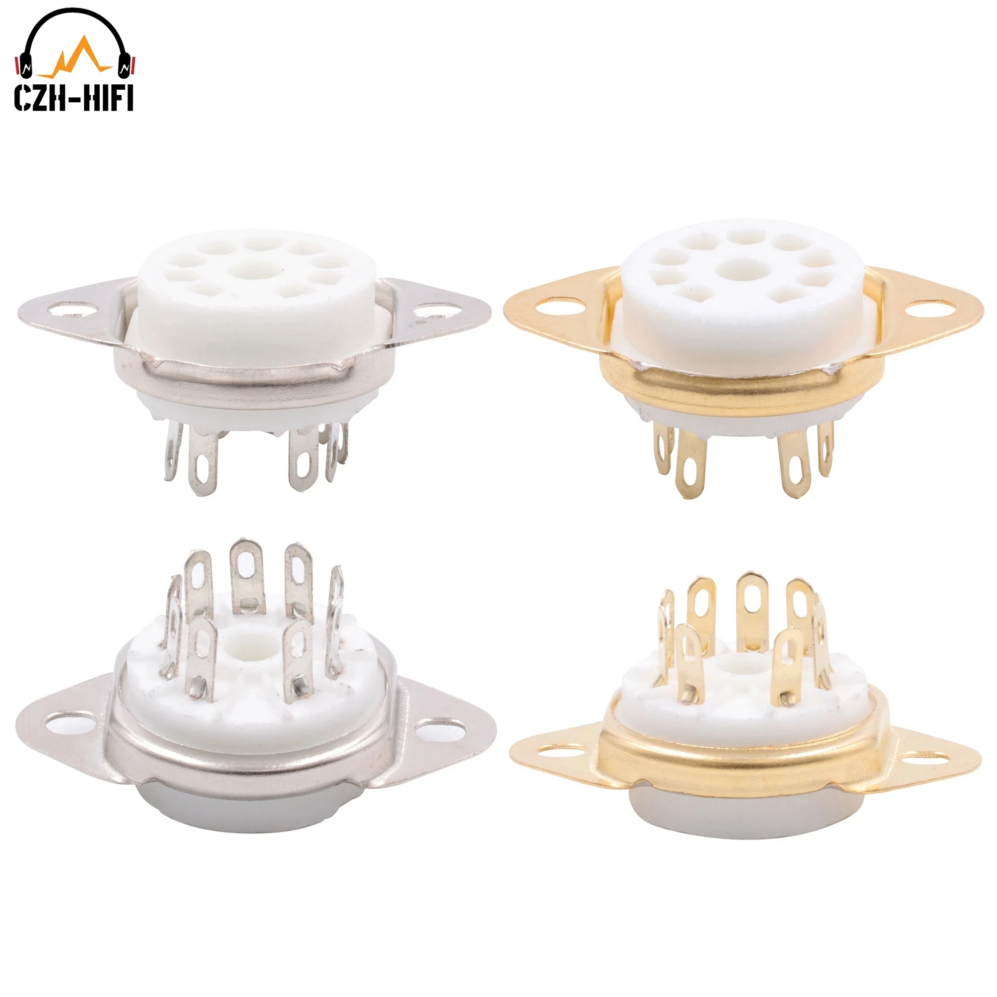9pin Rohr Buchse Keramik Ventil Basis für 6DJ8 12AX7 ECC83 ECC82 B339 CV492 6L13 12AU7 Vakuum Rohr Verstärker Hifi Audio DIY