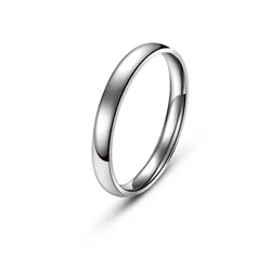 Elegant Tungsten Carbide Wedding Bands with Classic Comfort Fit Dome Design - 8 (3mm Silver)