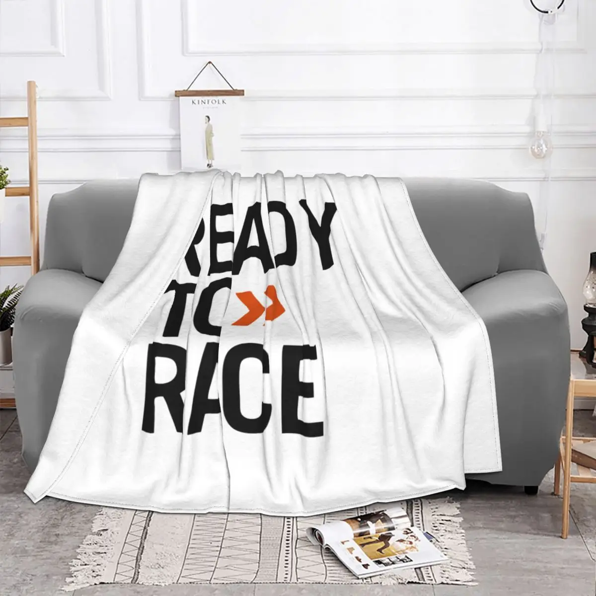 

Одеяло для мотокросса Ready To Race Enduro Cross, битумное Велосипедное спасательное покрывало, флисовое мягкое покрывало с принтом для дома, дивана, покрывало