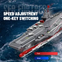 S19 RC Aircraft Carrier Warship Remote Control High Speed Ship Dual Motor Model DIY Assembly Kits Kids Toys Boy Christmas Gift 3