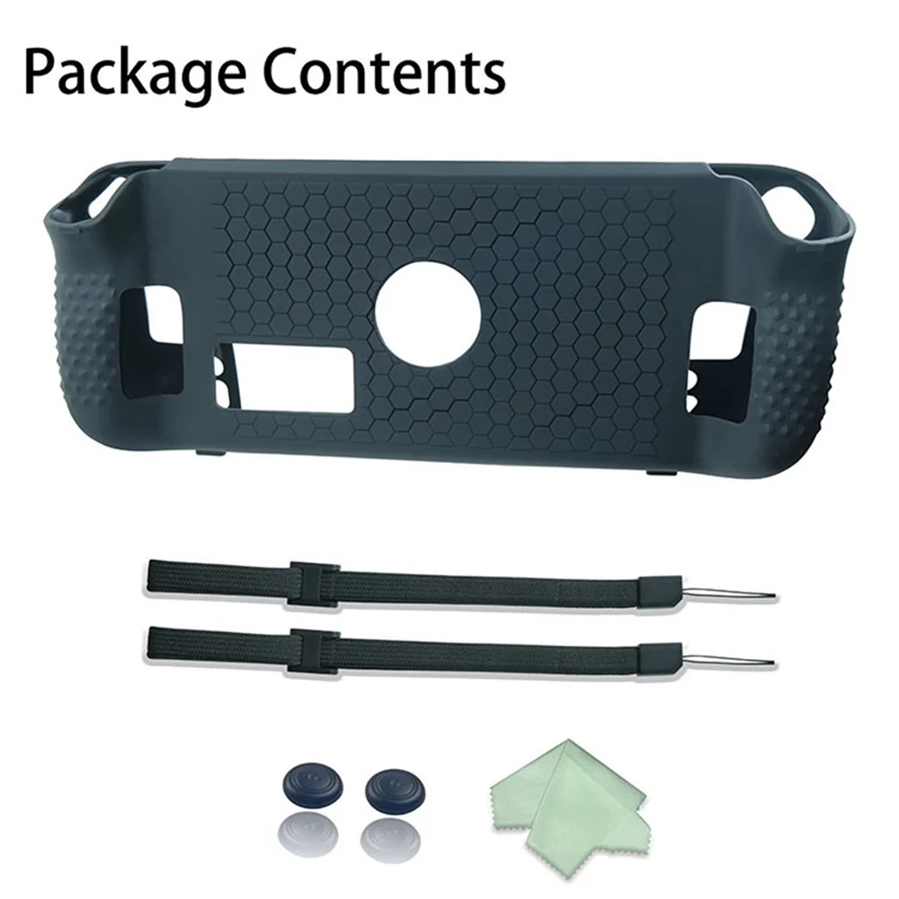 

Silicone Game Console Case with Foldable Bracket Replacement Accessories for Steam Deck