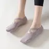 5Pairs Yoga Socks Women Cotton Non-slip Pilates Socks Summer Grip Towel No-Show Invisible Socks Bandage Sport Floor Socks Gym 5