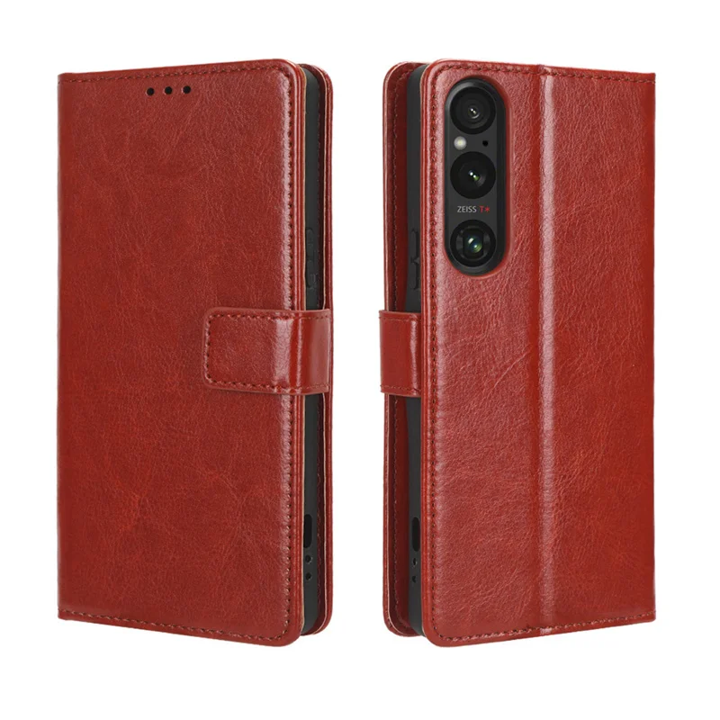 Per Sony Xperia 1 V 2023 Custodia In Pelle Di Lusso Crazy Horse Adatta Per Custodia Per Telefono Sony Xperia 1 V Xperia 1 V 2023