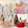 Round Sequin Tablecloth Glitter Sparkling Table Cover Glitter Tablecloth Wedding Birthday Christmas Party  Table Decor Supplies 6