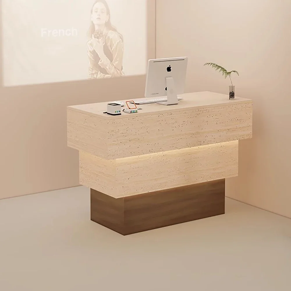 Office Supermarket Reception Desks Store Design Simple Style Front Desk Luxury Bar Counter Salon Mostrador Negocio Furniture