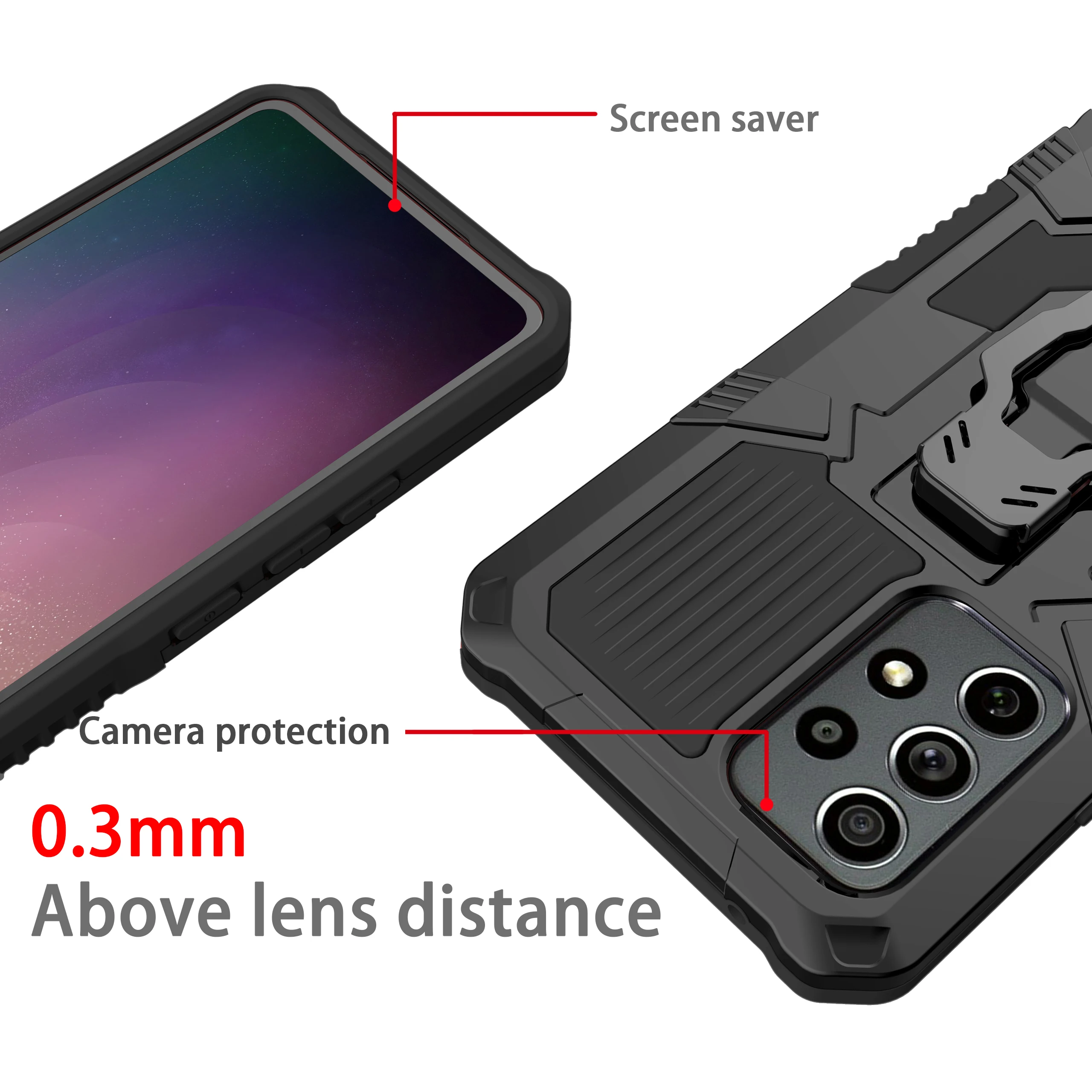 Clipe de cinto de metal armadura à prova de choque caso para samsung galaxy s23 s22 ultra s21 s20 fe a14 a34 a54 a33 a32 a52s a73 a72 a53_voghion.com