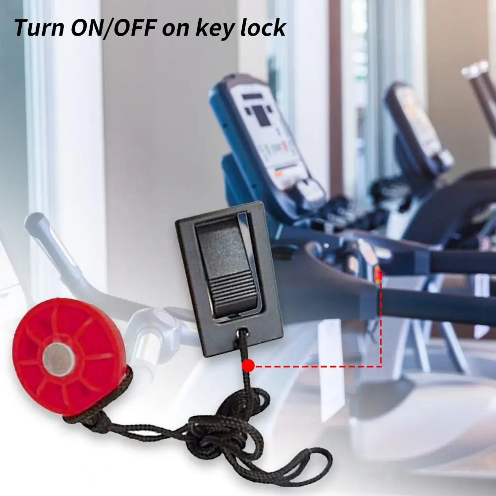 

Dropshipping!!Treadmill Safety Key Portable Turn On/Off Emergency Stop Universal Magnet Security Lock for Gym