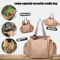 Multi functional lightweight mommy bag for mother and baby outings, versatile cradle, travel storage, women's backpack.zwq