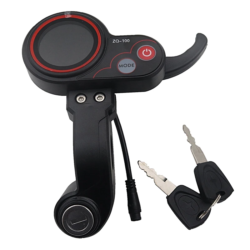 LCD Display ZQ-100 Electric Scooter Display With Locking Instrument Scooter Accessories