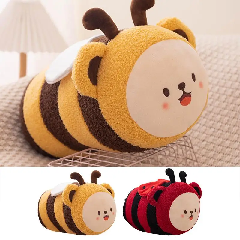 Soft Hugging Pillow for Kids Boys Girls Snuggly Pillow Cute Plush Toy  Stuffed Animal Fuzzy Bumble Bee Plushie Doll Pillow