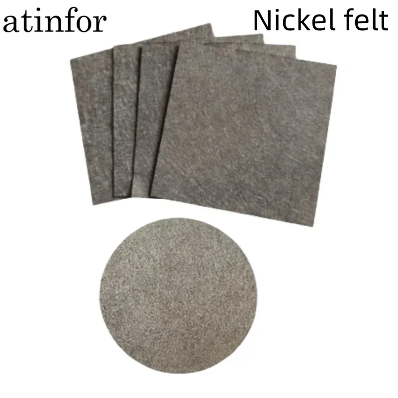 

atinfor 10cmx10cm high-temperature resistant metal nickel felt/PEM water electrolysis pool anode diffusion layer/MH-Ni skeleton