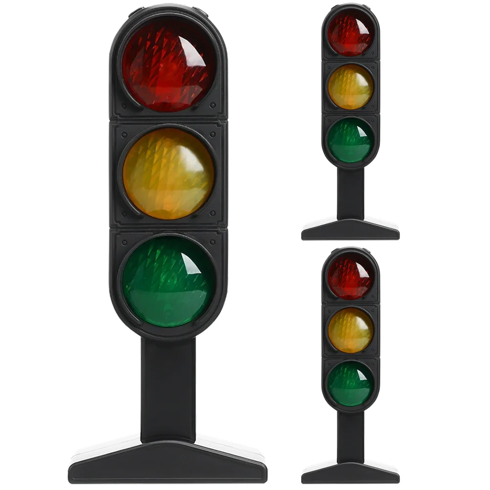 3Pcs  Traffic Light Toy Plastic Traffic Signal Light Child Educational Toy Traffic Light Model for Kids 3pcs traffic light toys traffic light model toys early education playset for kids toddlers parking