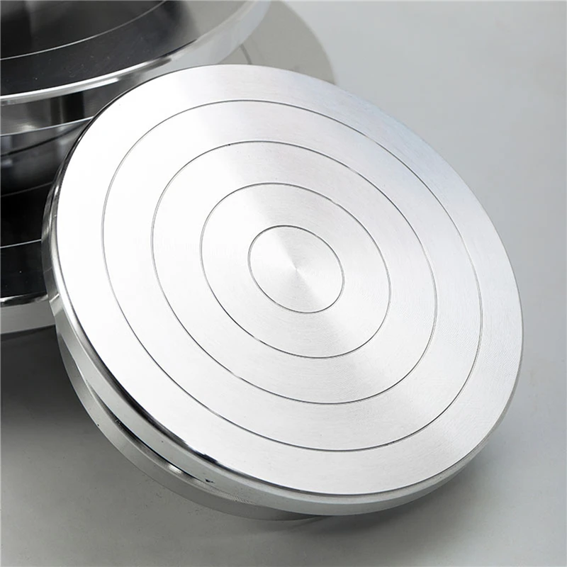 15/20CM Pottery Wheel Double-Sided Aluminum Pottery Turntable DIY Clay Tools Rotary Plate Cake Rotating Table Ceramics Clay Tool